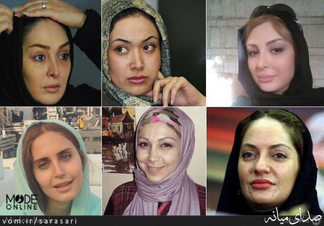 تصاویر بدون آرایش بازیران معروف زن ایرانی