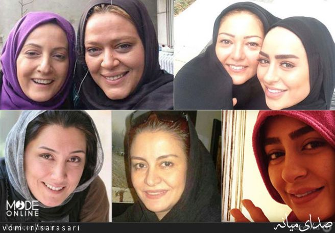 بازیگران زن ایران بدون آرایش