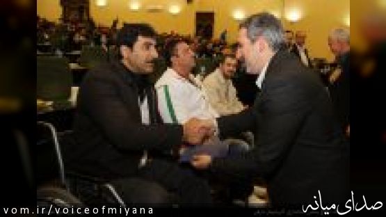 تصاویر تجلیل از علی ملک پور ورزشکار طلایی میانه در پاراآسیایی اینچئون