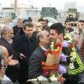 قهرمان تکواندوی  میانه ای در زادگاهش استقبال شد + تصویر
