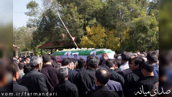 پیکر جانباز شهید ربعلی حسینجانی در میانه تشییع شد
