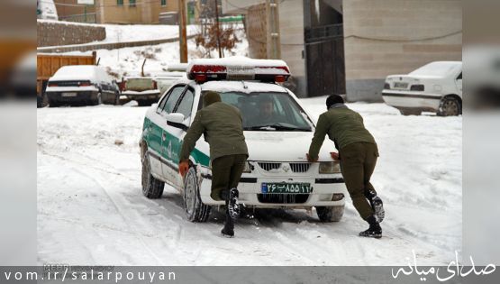 خبرگزاری مهر: بارش شدید برف در شهر میانه و تلاش برای بازگشایی مسیرها/ عکس: سالار پویان