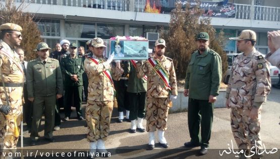 تصاویر تشییع پیکر شهید منصور محمدی در میانه/ تکمیلی :تصاویر تدفین