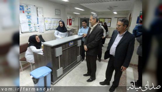 تصاویر بازدید فرماندار ویژه میانه از بیمارستان های میانه