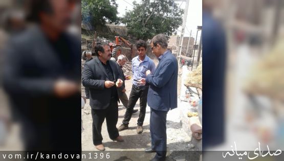 بخشدار کندوان از اجرای پروژه مسیرگشایی در روستای نی باغی بازدید نمود