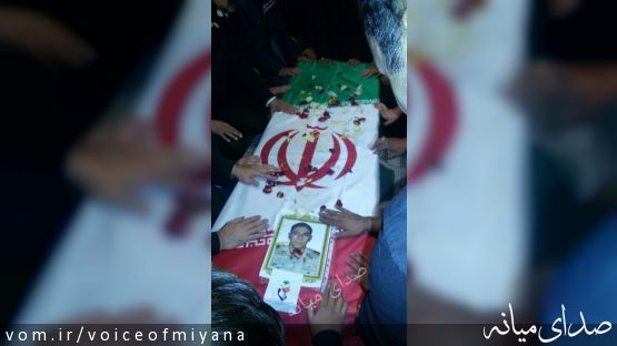 زمان و مکان تشییع پیکر شهید امیر قربانی در میانه /تغییر زمان مراسم