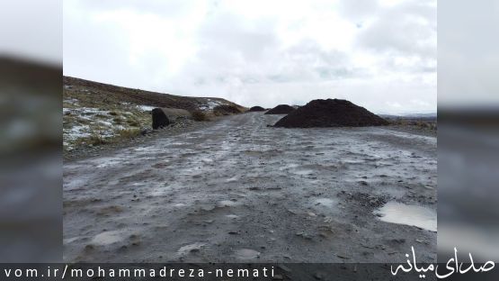 شن ریزی مسیر روستای نودوزق به روستای کزرج