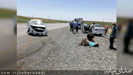 برخورد سمند با برلیانس در محور سرچم-اردبیل