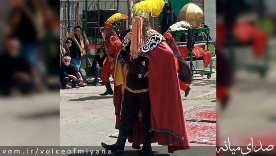 تصاویری از شبیه خوانی حسینیه اعظم میانه ( عاشورای ۱۴۰۰)