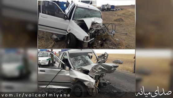 یک فوتی و سه مصدوم در تصادف دو پراید در محور میانه-ترک