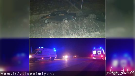 واژگونی پژو در محور میانه-تبریز