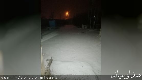 بارش برف میانه را سفیدپوش کرد