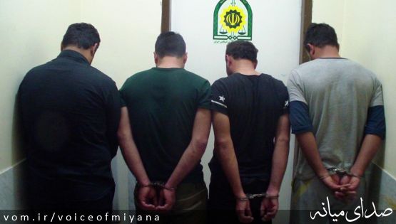 دستگیری سارقان با ۲۵ فقره کشف در میانه