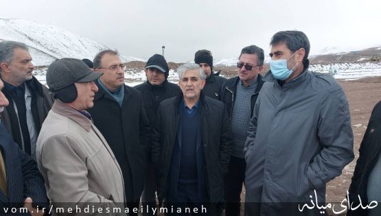 با حضور سرپرست حوضه آبریز رودخانه سفید رود وزارت نیرو؛ بازدید نمایندگان مردم میانه از روند پیشرفت پروژه انتقال آب شرب از سد گرمی چای