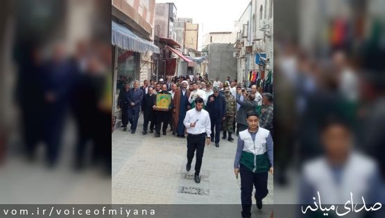 تصاویر استقبال از خادمین آستان قدس رضوی در شهرستان میانه