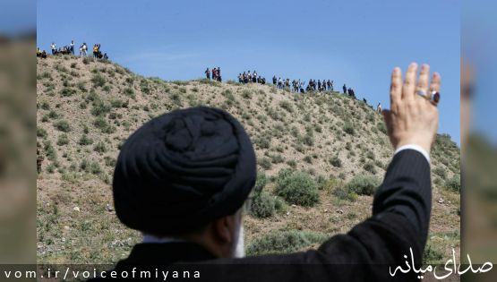 تصاویر حضور رئیس جمهور در شهرستان میانه بدون دیدار مردمی