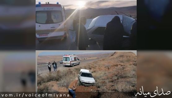 روز پرحادثه در جاده های میانه با دو فوتی و چهار مصدوم