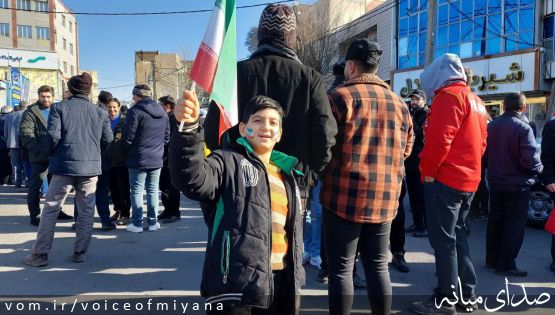 تصاویری از راهپیمایی ۲۲ بهمن ۴۰۳ در میانه