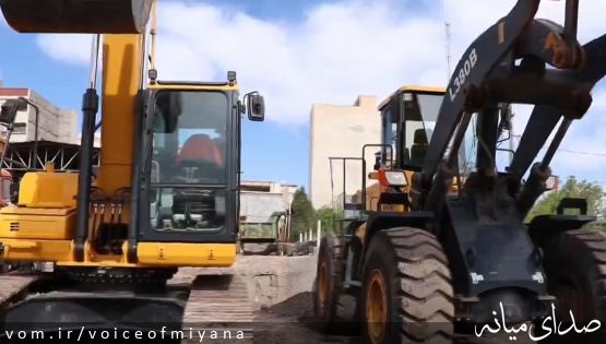 تحویل ماشین آلات سنگین به راهداری میانه