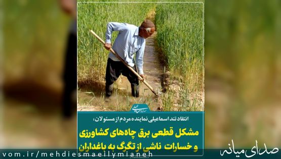 انتقاد تند اسماعیلی نماینده مردم از قطعی برق؛ مسئولان میخواهند چه بلایی سر کشاورزان بیاورند