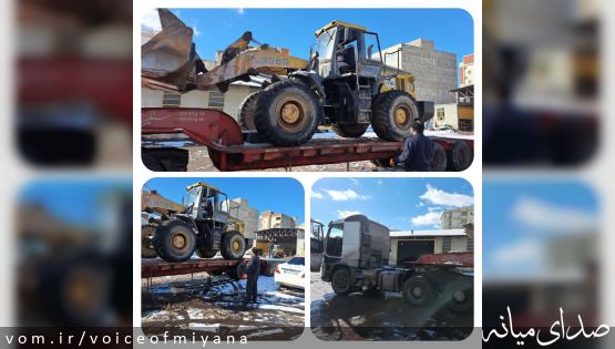 برفروبی جاده های میانه با کمک ماشین آلات دولتی و خصوصی