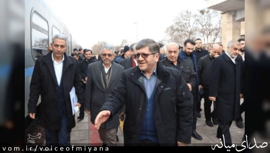 در غیاب مسئولین شهرستان ؛حرکت قطار اردبیل از میانه با حضور مسئولین رده بالای کشور و استان اردبیل