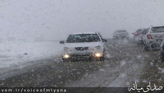 کولاک برف و احتمال سقوط بهمن در مناطق کوهستانی آذربایجان‌شرقی