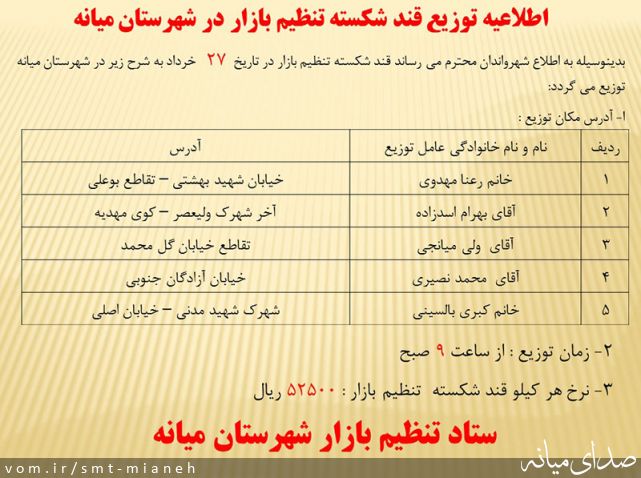 تصویر اداره صمت شهرستان میانه