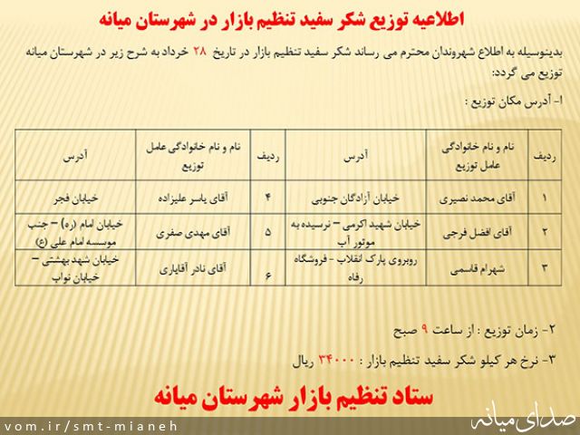 تصویر اداره صمت شهرستان میانه